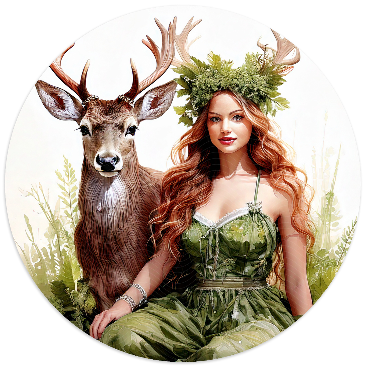 Forest Fae and Deer Spirit