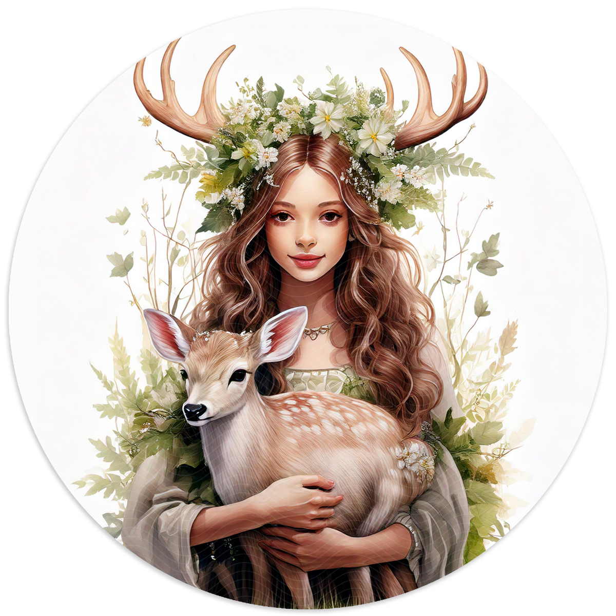 Forest Fae and Deer Spirit