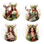 Forest Fae and Deer Spirit