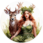 Forest Fae and Deer Spirit