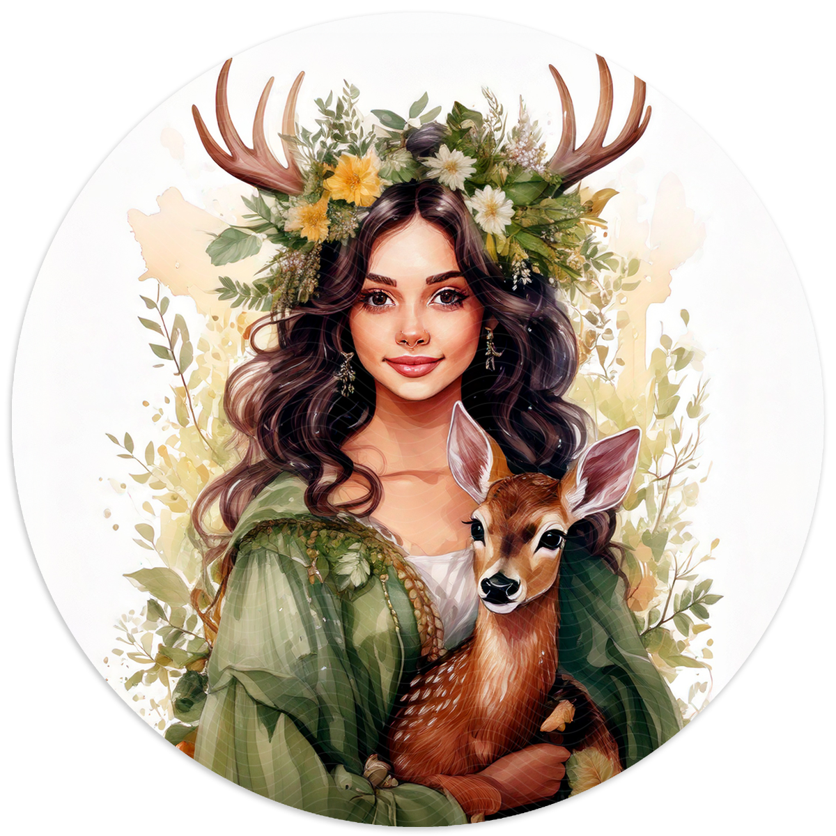 Forest Fae and Deer Spirit