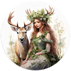 Forest Fae and Deer Spirit