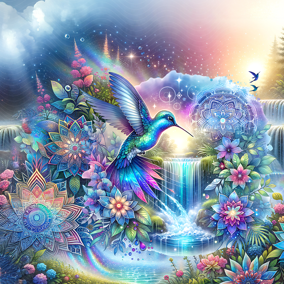 Mystic Waterfall Hummingbird